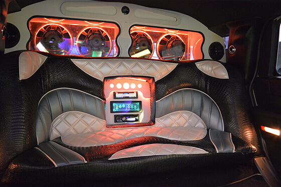 led lighting on limo