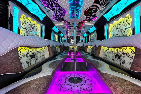 34 passenger party bus