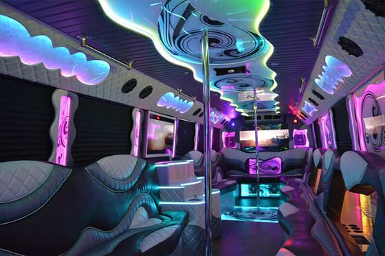 bar on party bus