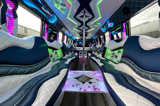 wedding limo bus